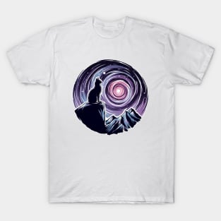Space cat sticker T-Shirt